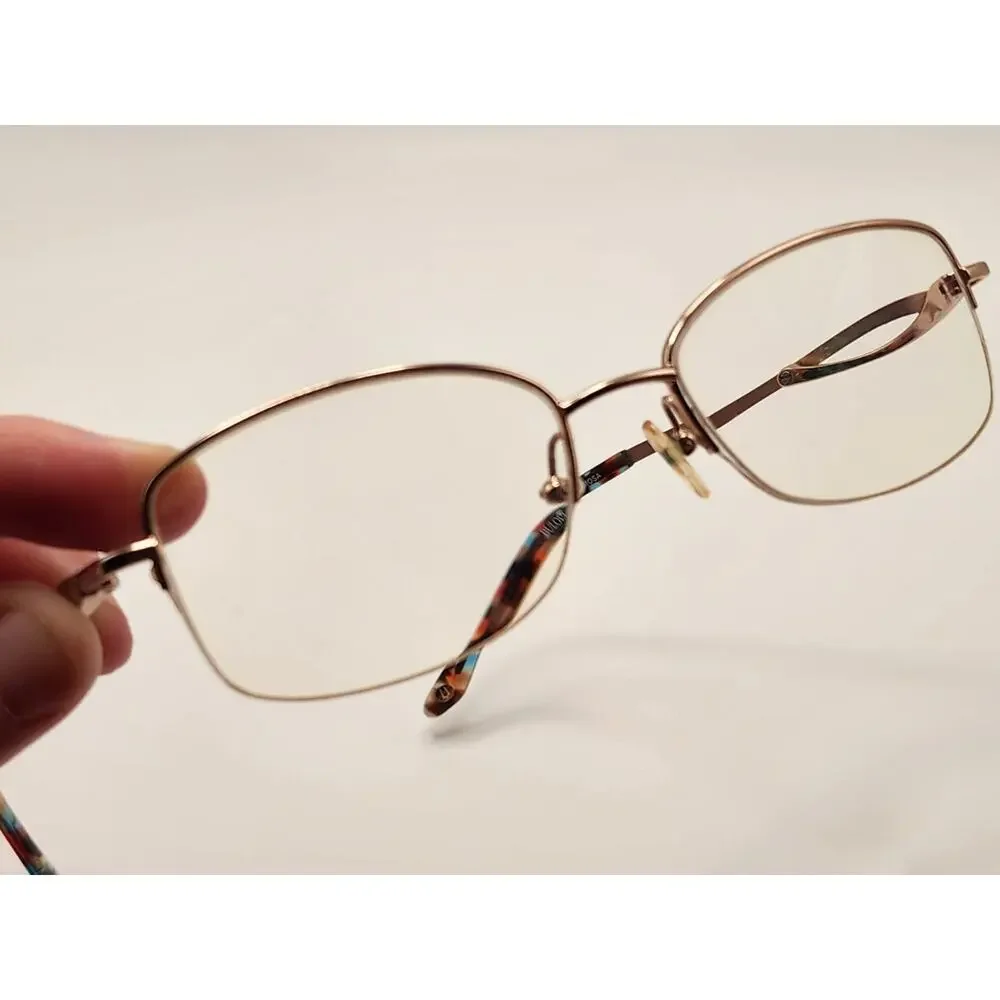 Bulova Eyeglasses, Frames Only, Alamosa, 52-17-135, Metal, Rose Gold, Half Rim